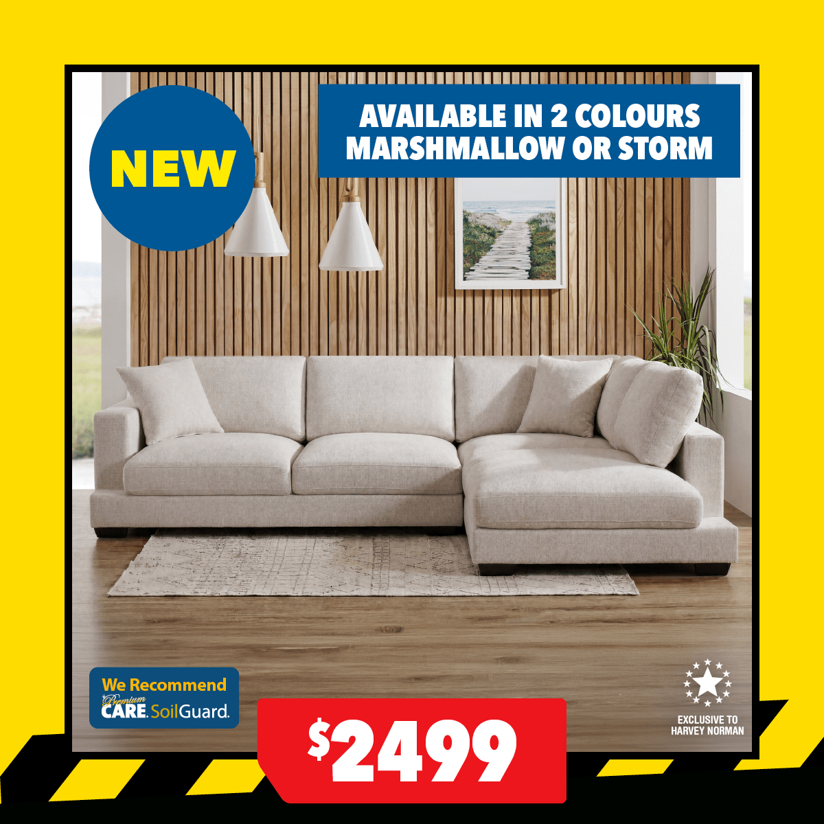 Montana 3-Seater Fabric Corner Sofa with Chaise