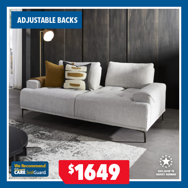 Alabama 3-Seater Fabric Sofa