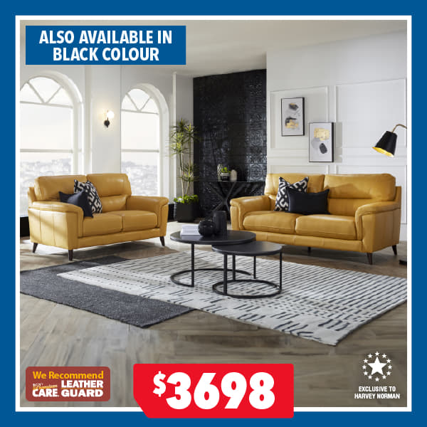 Braxton 2-Piece Leather Lounge Suite