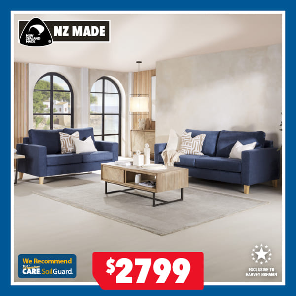 Harper 2-Piece Fabric Lounge Suite