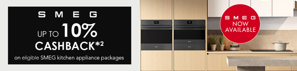 Smeg up to 10% cashback *2
