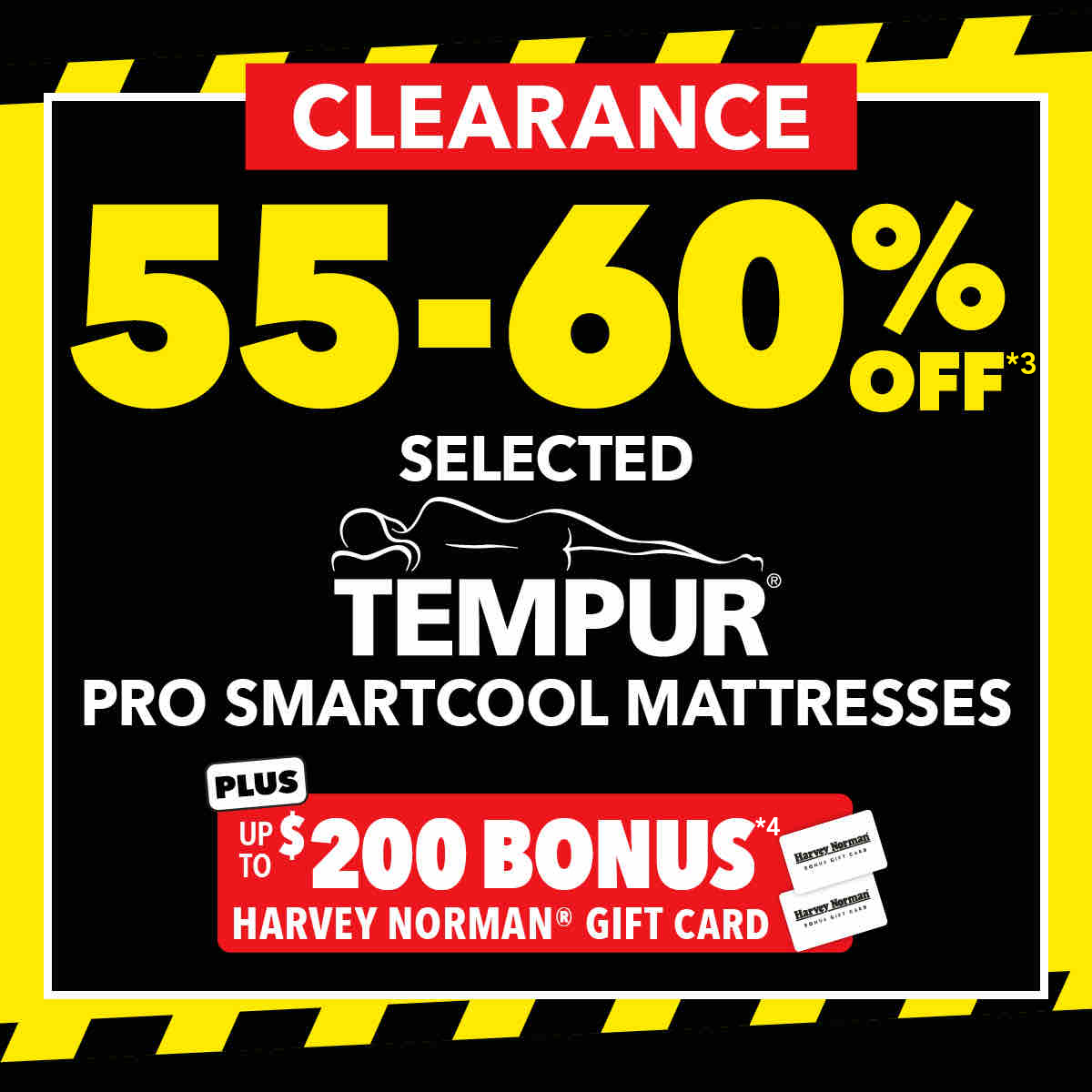 55-60% Off Selected Tempur Pro Smartcool Mattresses