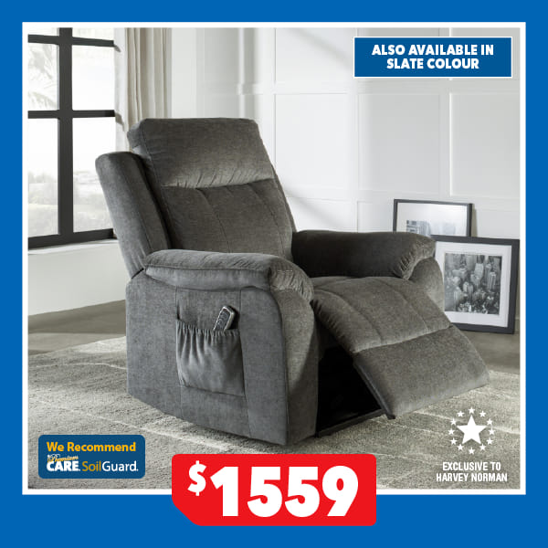 Luximo Fabric Electric Recliner Chair