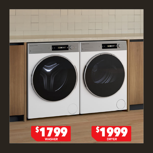Fisher & Paykel Series 7 9kg Washer & 9kg Heat Pump Dryer