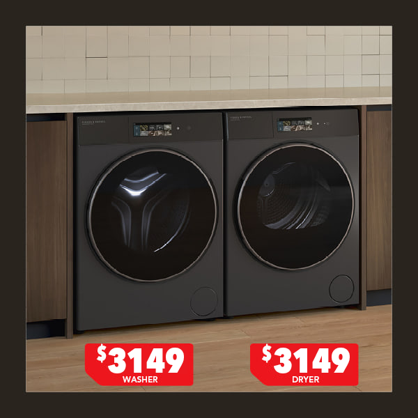 Fisher & Paykel Series 9 12kg Washer & 10kg Heat Pump Dryer
