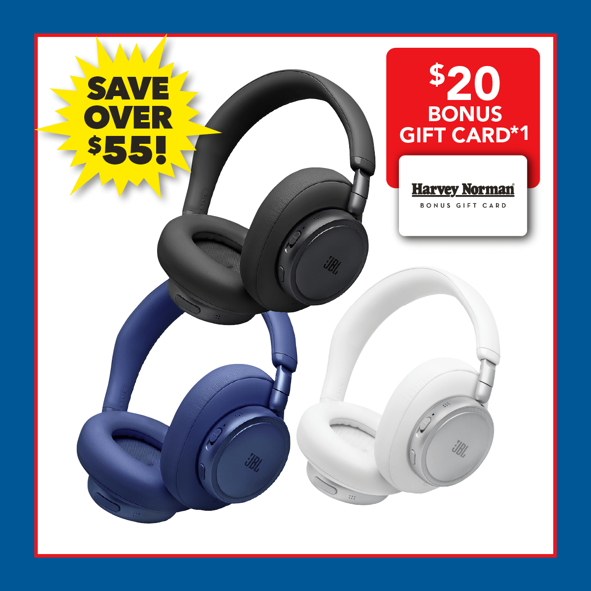 JBL Live 780NC Adaptive Noise Cancelling Wireless Headphones