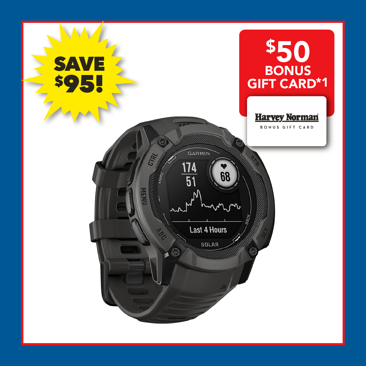 Garmin Instinct 2X Solar Smartwatch – 40mm