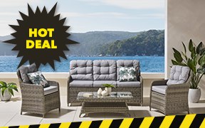 ['Blake' 4-Piece Outdoor Lounge Setting]