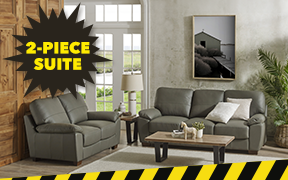 ['Corben' 3-Seater Leather Sofa + 2-Seater Leather Sofa]