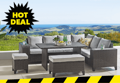 ['Asher' 5-Piece Outdoor Corner Lounge Setting]