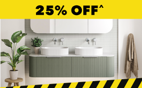 [25% off^ Australian-Made Timberline Bathroom Furniture]