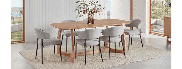 ['Malibu' 7-Piece Rectangular Dining Setting]