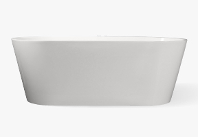 [Studio 1 'Oval' 1500mm Freestanding Bath - Gloss White]