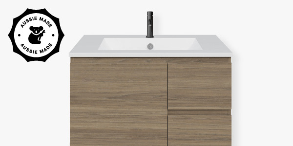 [Timberline 'Austin' 750mm Wall-Hung Vanity with Alpha Ceramic Top]