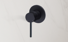 [Meir Round Bath/Shower Mixer Trim Kit - Matte Black]