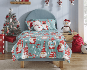 ['Santa Christmas Star' Queen Quilt Cover Set^]