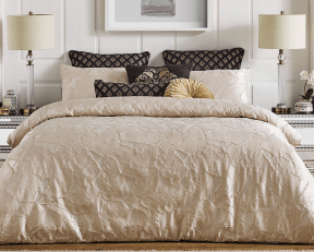 ['Versailles' Gold Queen Quilt Cover Set^]