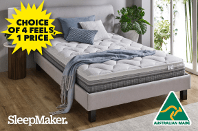 [SleepMaker<sup>®</sup> 'Smart Rest Super Firm, Firm, Medium or Plush' Queen Mattress<sup>†</sup>]