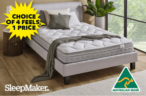 [SleepMaker<sup>®</sup> 'Smart Advance Super Firm, Firm, Medium or Plush' Queen Mattress<sup>†</sup>]