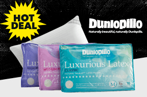 [Dunlopillo 'Luxurious Latex' Pillows]