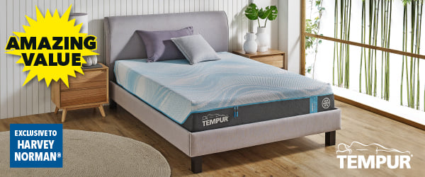 [TEMPUR <sup>®</sup> 'Breeze 25cm Firm, Medium/Firm, Medium or Soft' Queen Mattress^]
