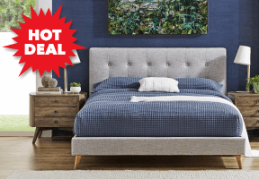 ['Emma' Upholstered Queen Bed<sup>#</sup>]
