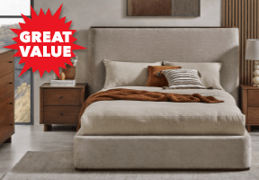 ['Harrison' Walnut Queen Bed<sup>#</sup>]