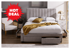 ['Coco' 4-Drawer Queen Bed]