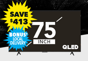 [TCL 75" P7K QLED 4K<sup>#</sup> Google TV]