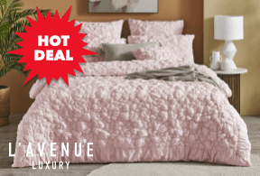 ['Magnolia' Quilt Cover Set° - Queen]