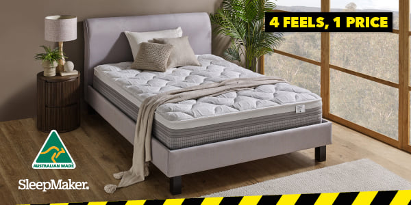 [SleepMaker<sup>®</sup> 'Smart Rest Deluxe Super Firm, Firm, Medium or Plush' Queen Mattress]