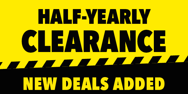 [Half-Yearly Clearance Sale on now!]