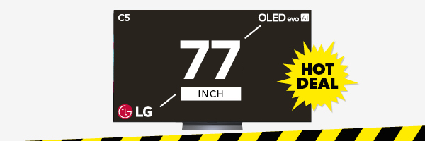 [LG 77" C5 4K<sup>#</sup> OLED evo Smart TV]