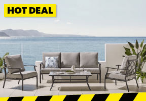 ['Luvo' 4-Piece Outdoor Lounge Setting]