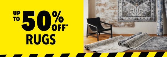 [Up to 50% off* Rugs]