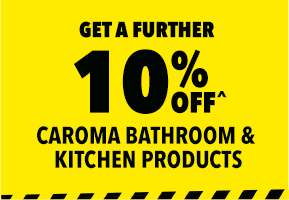 [Get a further 10% off^ Caroma bathroom and kitchen products when you spend $1,000 or more in a single transaction]
