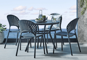 ['Passeri' 5-Piece Outdoor Round Dining Setting]