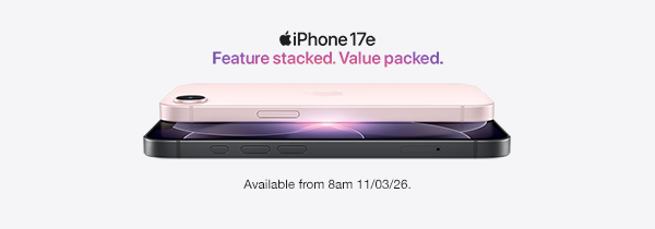 [iPhone17e | Feature stacked. Value Packed. | Available from 8am 11/03/26.]
