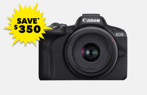 [Canon EOS R50 Mirrorless Camera with 18-45mm Lens Kit]