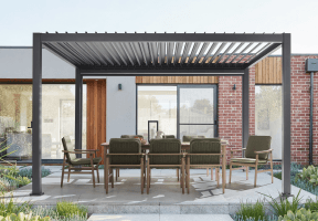 [4 x 3m Rectangular Louvred Gazebo]