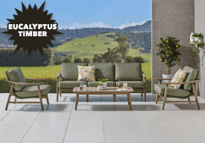 ['Masaya' Outdoor 4-Piece Lounge Setting]