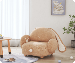 ['Bunny' Kids Chair - Brown]