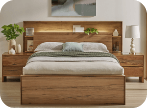 ['Eris' Extended Queen Gaslift Bed]