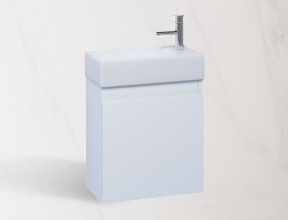 [Cartia 'Cleo' 400mm Wall-Hung Vanity with Poly-Marble Top]