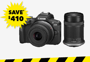 [Canon EOS R100 Mirrorless Camera with Twin Lens Kit]