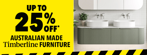 [25% off* Australian Made Timberline Bathroom Furniture]