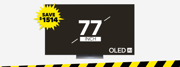 [LG 77" C6 4K<sup>#</sup> OLED evo AI Smart TV]