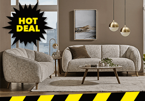 ['Ellie' Fabric Sofa]