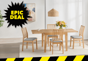 ['Bowen' 5-Piece Square Extension Dining Set]