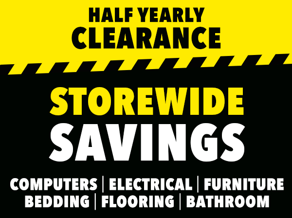 [Half Yearly Clearance Storewide Savings]